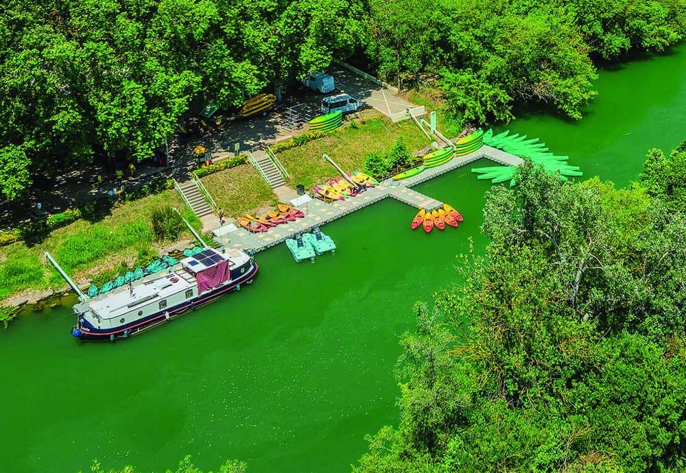 BESSAN AVENTURE SE PROFILE SUR LES PONTONS DE LA GUINGUETTE
