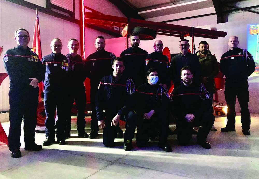 PREMIÈRE SAINTE-BARBE DES POMPIERS À LA CASERNE