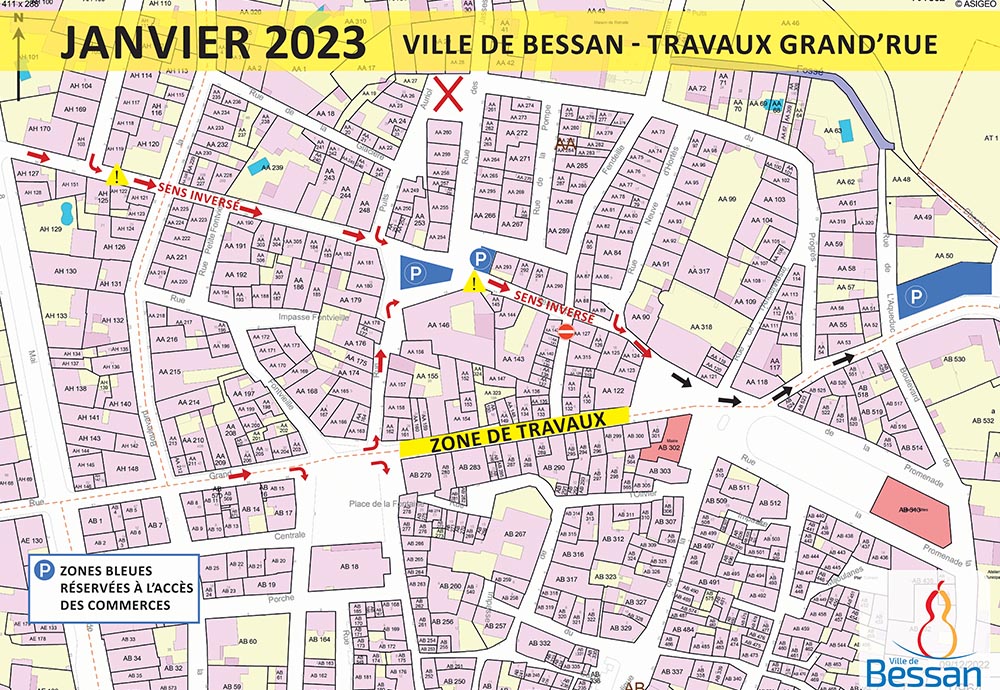 TOP DÉPART LE 16 JANVIER POUR LES TRAVAUX DE LA GRAND’RUE