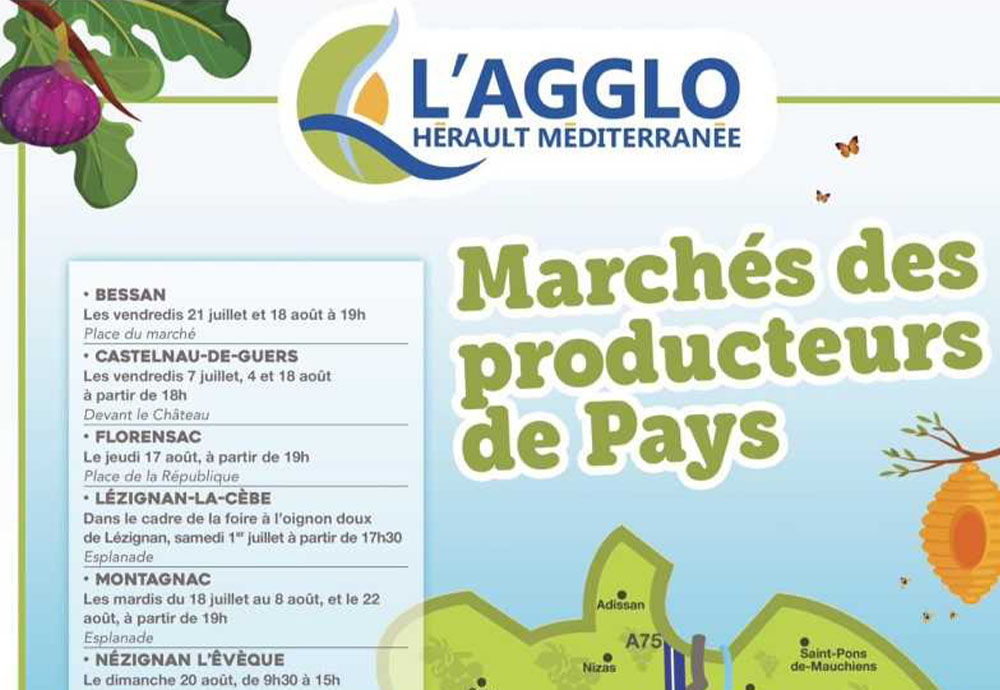 NOUVEAU MARCHÉ PRODUCTEUR CE 18 AOÛT SUR LA PROMENADE